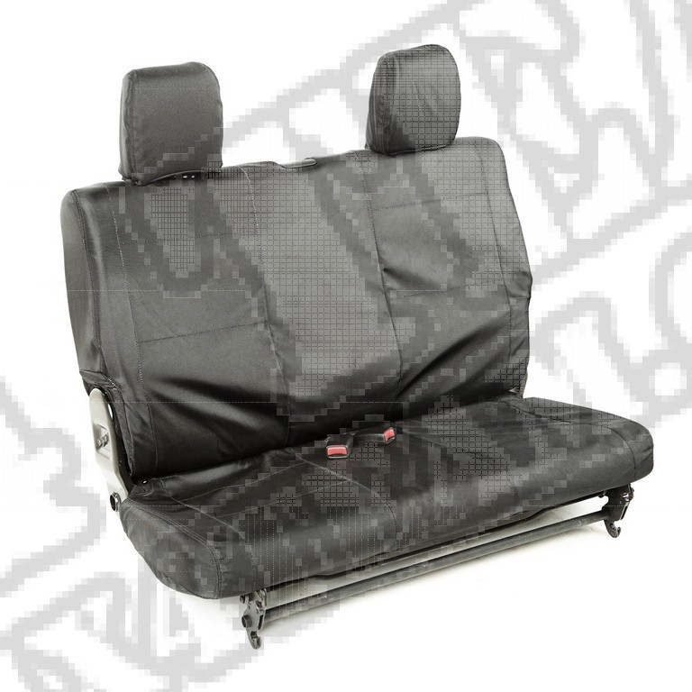 Pokrowce Ballistic, tył, czarne, 2 Dr; 07-10 Jeep Wrangler JK