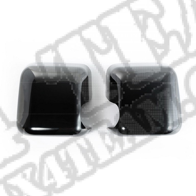 Osłony lusterek, czarne, możliwość lakierowania; 07-16 Wrangler JK/JKU