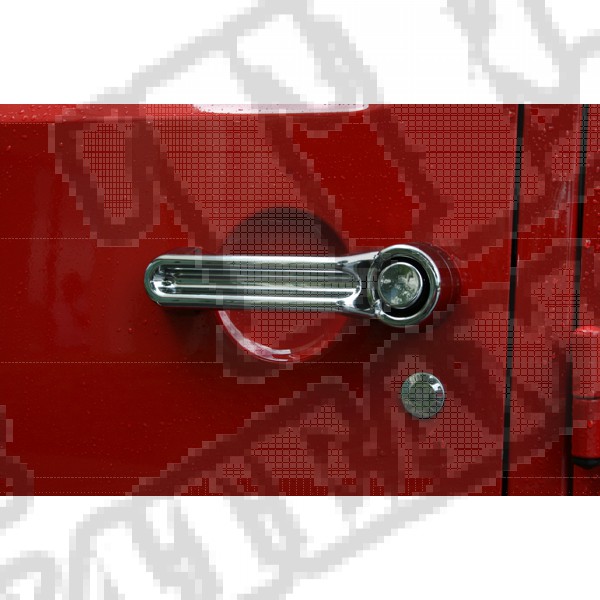 Zestaw nakładek klamek drzwi, chrom, 07-15 Jeep Wrangler JK 