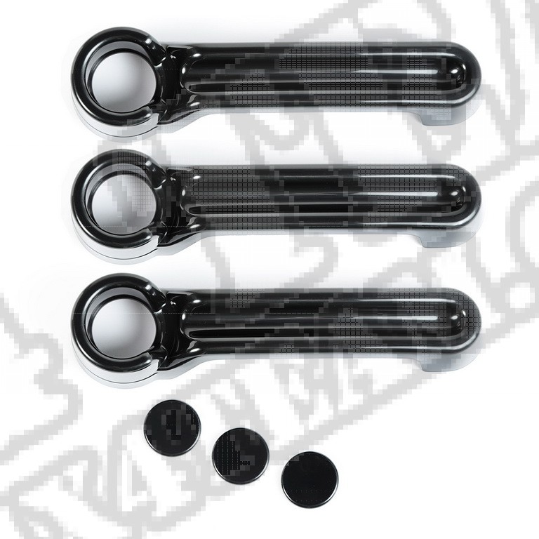 Osłony klamek, możliwość lakierowania, 2 Dr; 07-16 Jeep Wrangler JK