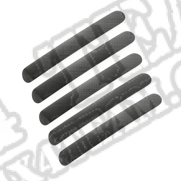 Wkładki klamek zewnętrznych, czarne, 4 Dr; 07-16 Jeep Wrangler JKU