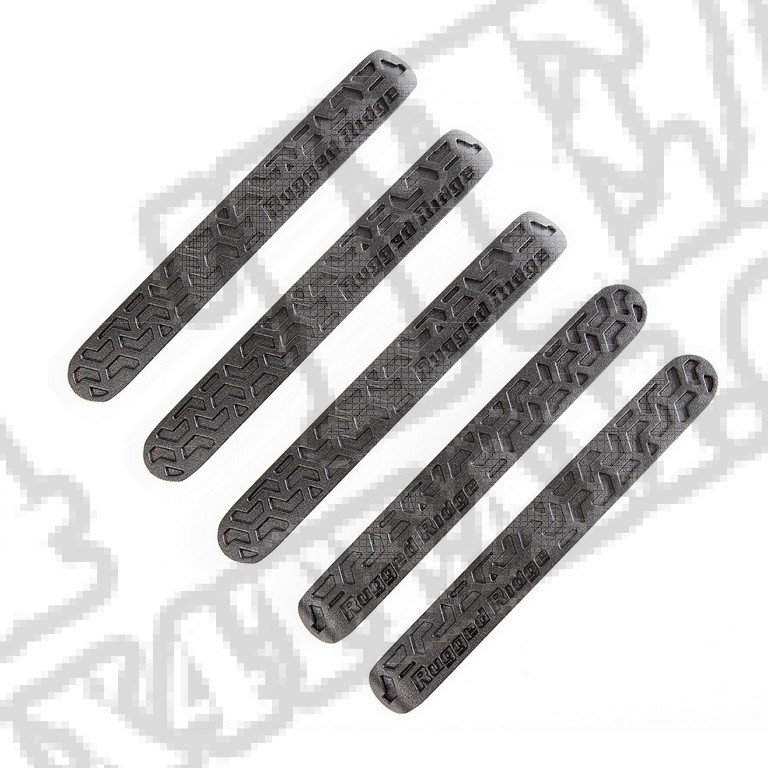 Wkładki klamek, Czarny bieżnik, 4-Dr; 07-16 Wrangler JK