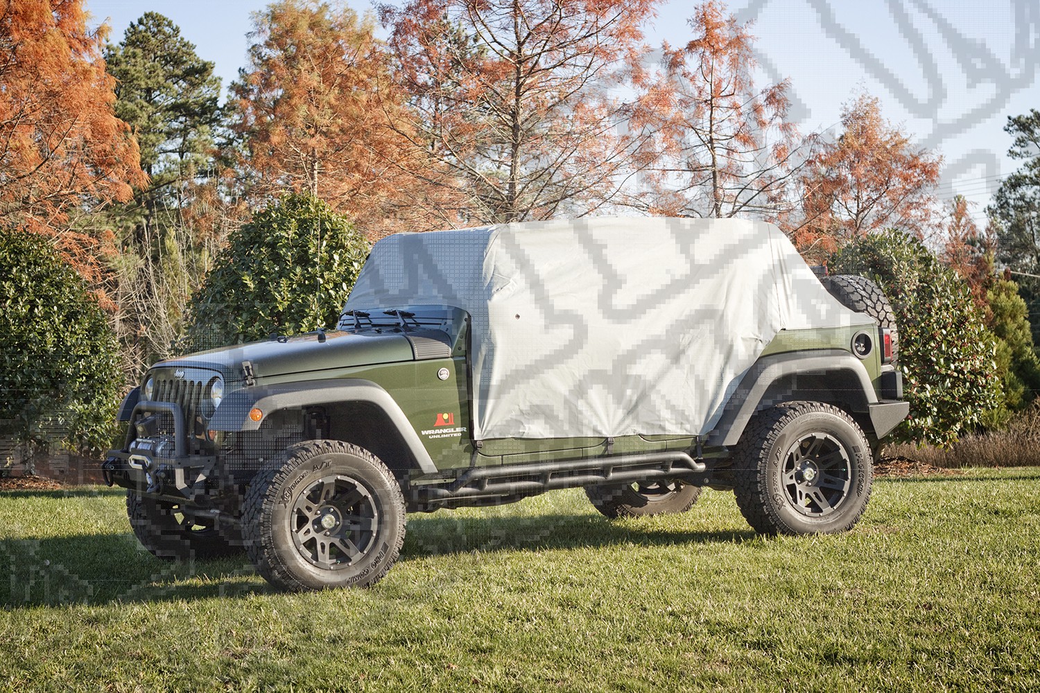 Pokrowiec kabiny pasażerskiej szary 07-18 Jeep Wrangler JK/JL 4 drzw.