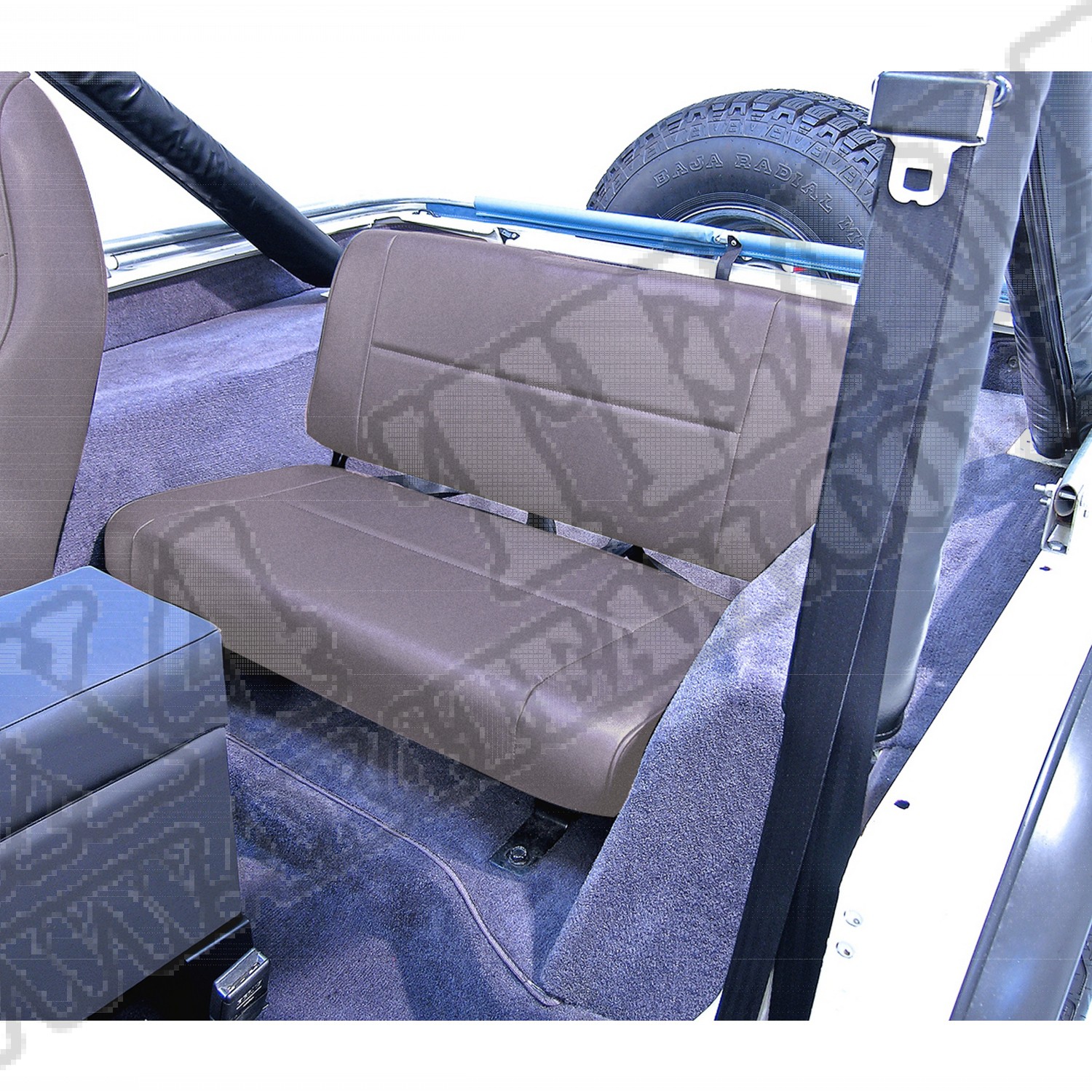 Tylna kanapa szara 55-95 Jeep CJ/Wrangler