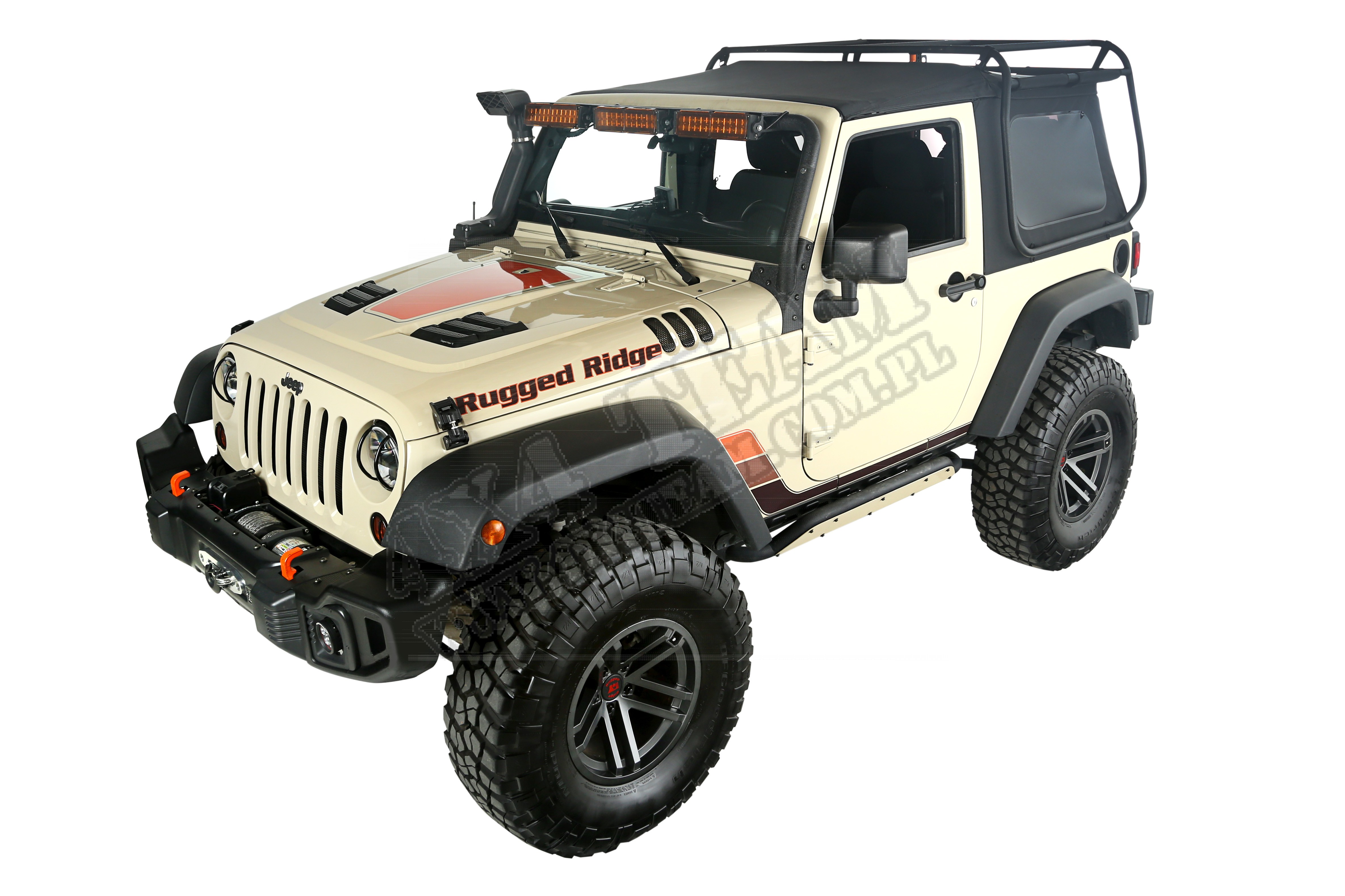 Plandeka i bagażnik w jednym Exo-Top; 07-15 Jeep Wrangler JK, 2-Dr.