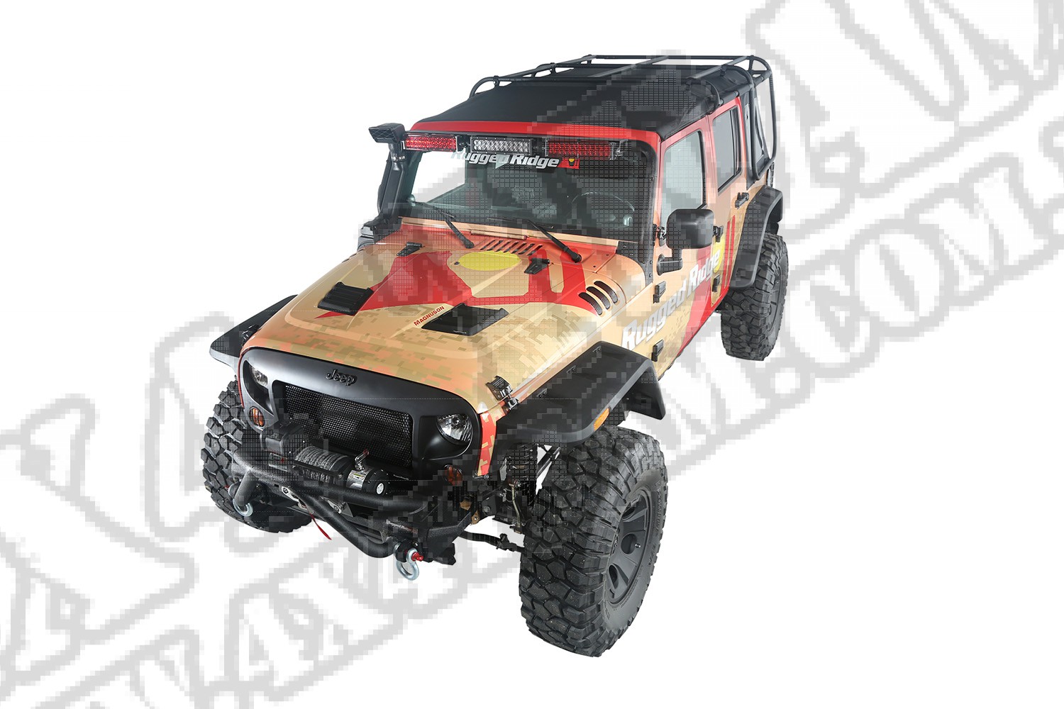 Plandeka i bagażnik w jednym Exo Top 4dr, 07-15 Jeep Wrangler (JK)