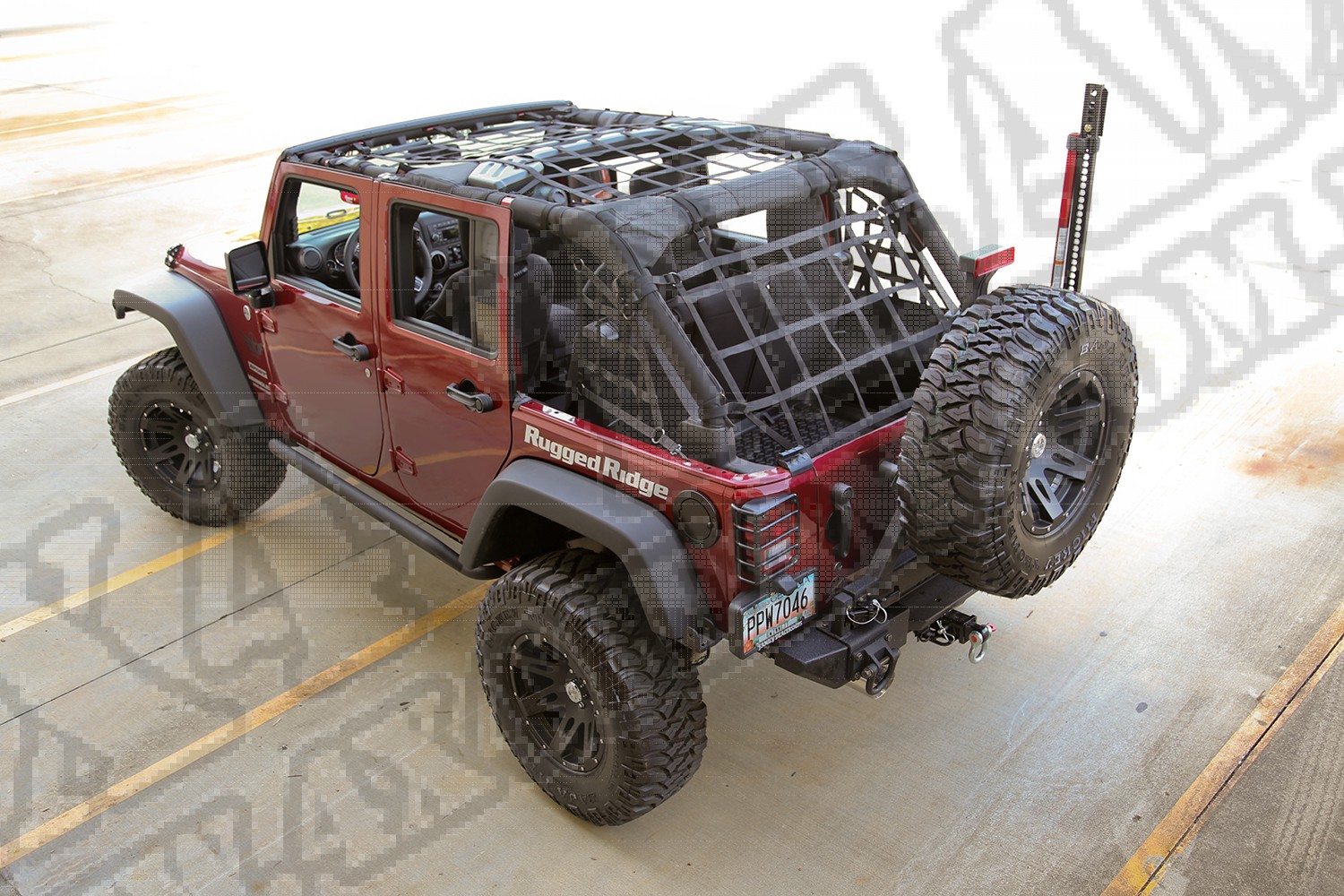 Siatka typu Cargo Net czarna 07-15 Jeep Wrangler 4 drzw