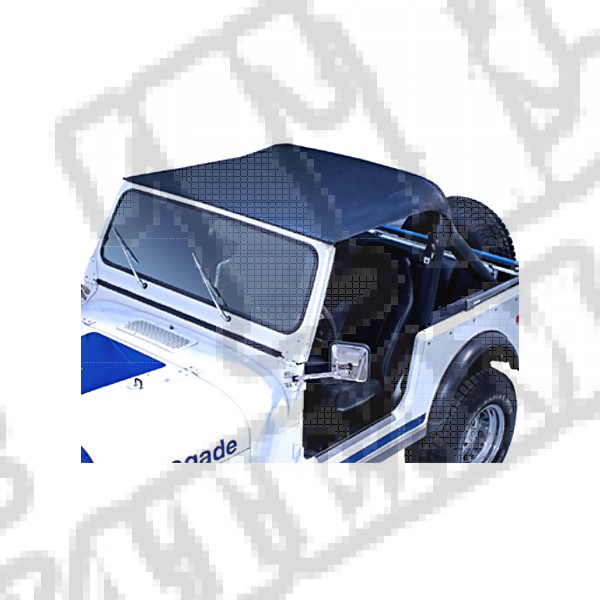 Dach typu Brief Summer czarny 76-86 Jeep CJ7