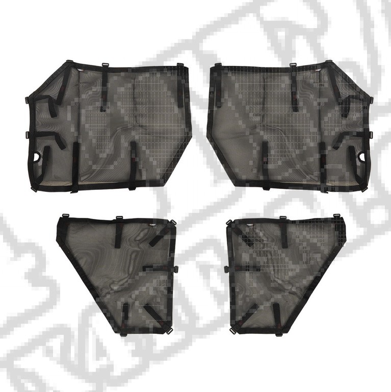 Poszycie drzwi rurowych Fortis, zestaw, 07-18 Jeep Wrangler JKU