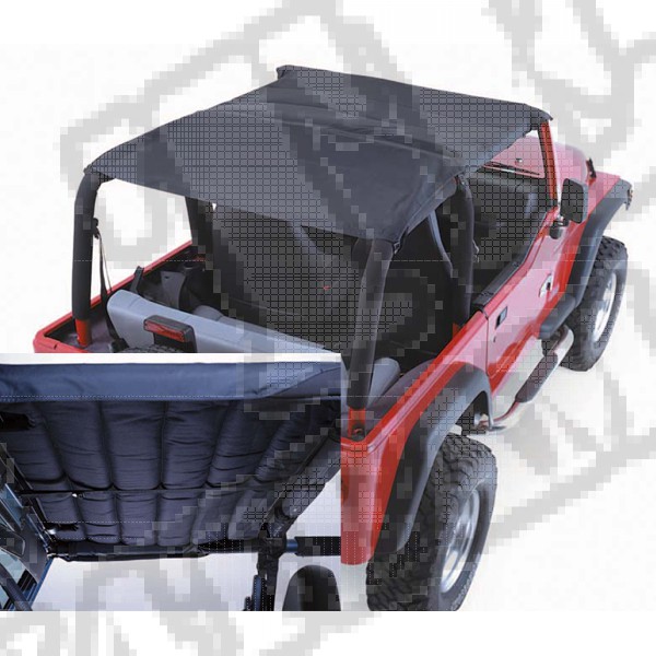 Dach typu Island Topper Acustic black denim 97-06 Jeep Wrangler TJ