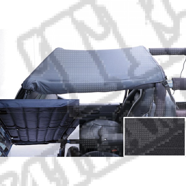Dach typu Brief Acustic black denim 97-06 Jeep Wrangler TJ