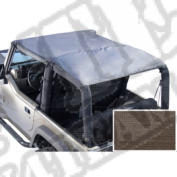 Dach typu Island Topper z kieszeniami khaki dia 97-06 Jeep Wrangler TJ