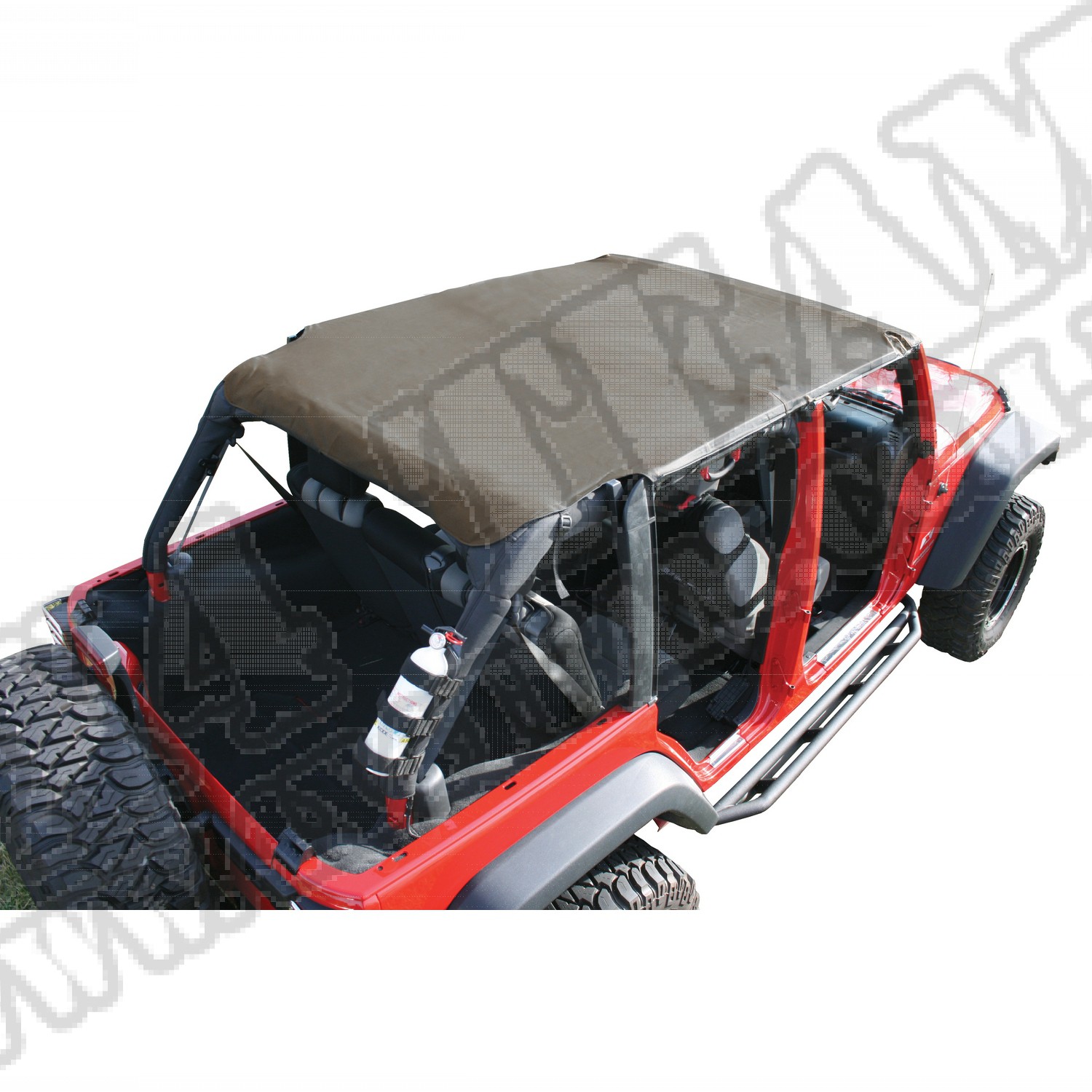 Dach typu Island Topper z kieszeniami 07-09 Jeep Wrangler Unlimited JK