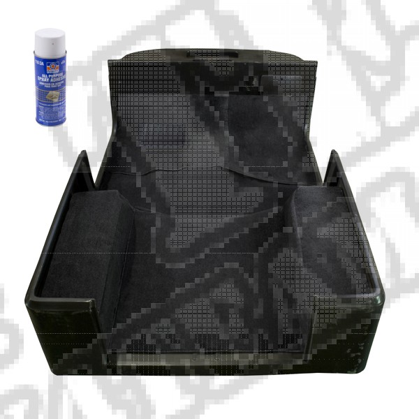 Zestaw wykładzin wnętrza typu Deluxe czarny 97-06 Jeep Wrangler TJ