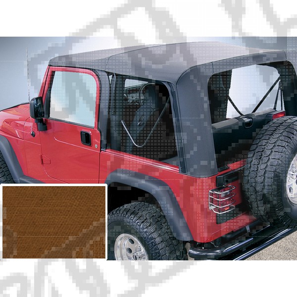 Miękki dach dark tan 97-02 Jeep Wrangler TJ