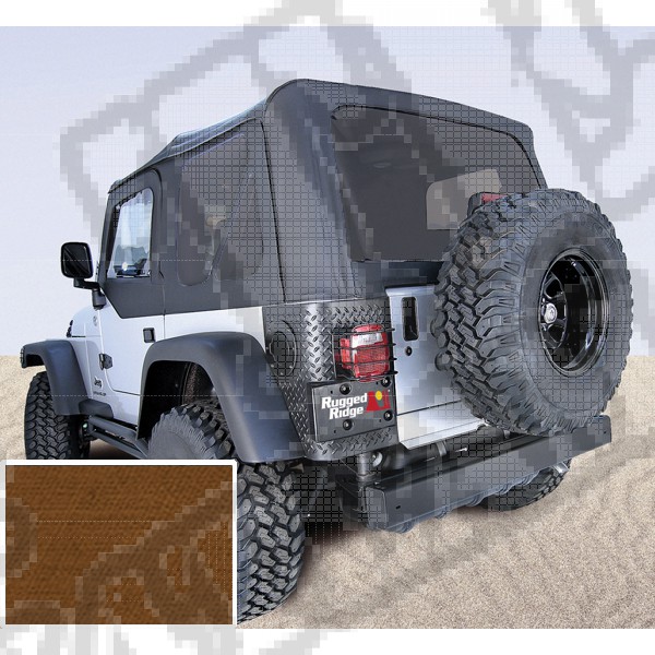 Miękki dach dark tan 97-02 Jeep Wrangler TJ