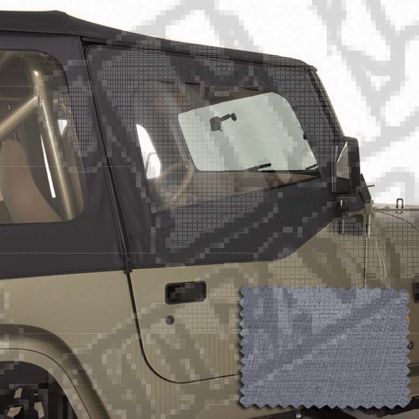 Poszycie nadstawek drzwi szare 88-95 Jeep Wrangler YJ