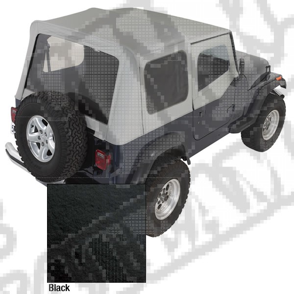 Miękki dach XHD black denim 88-95 Jeep Wrangler YJ