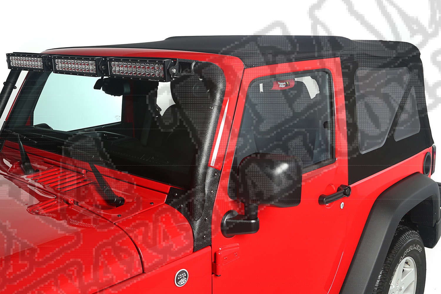 Plandeka winylowa, Black Diamond, 10-15 Jeep Wrangler 2-Drzwiowy