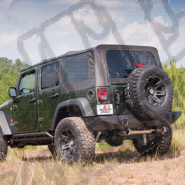 Miękki dach XHD black diamond 07-09 Jeep Wrangler Unlimited JK
