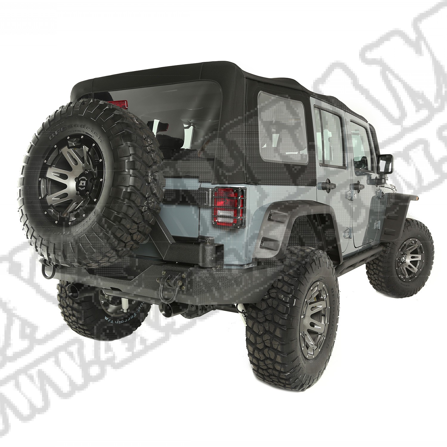 Plandeka brezentowa, Black Diamond, 10-15 Jeep Wrangler 4-Drzwiowy