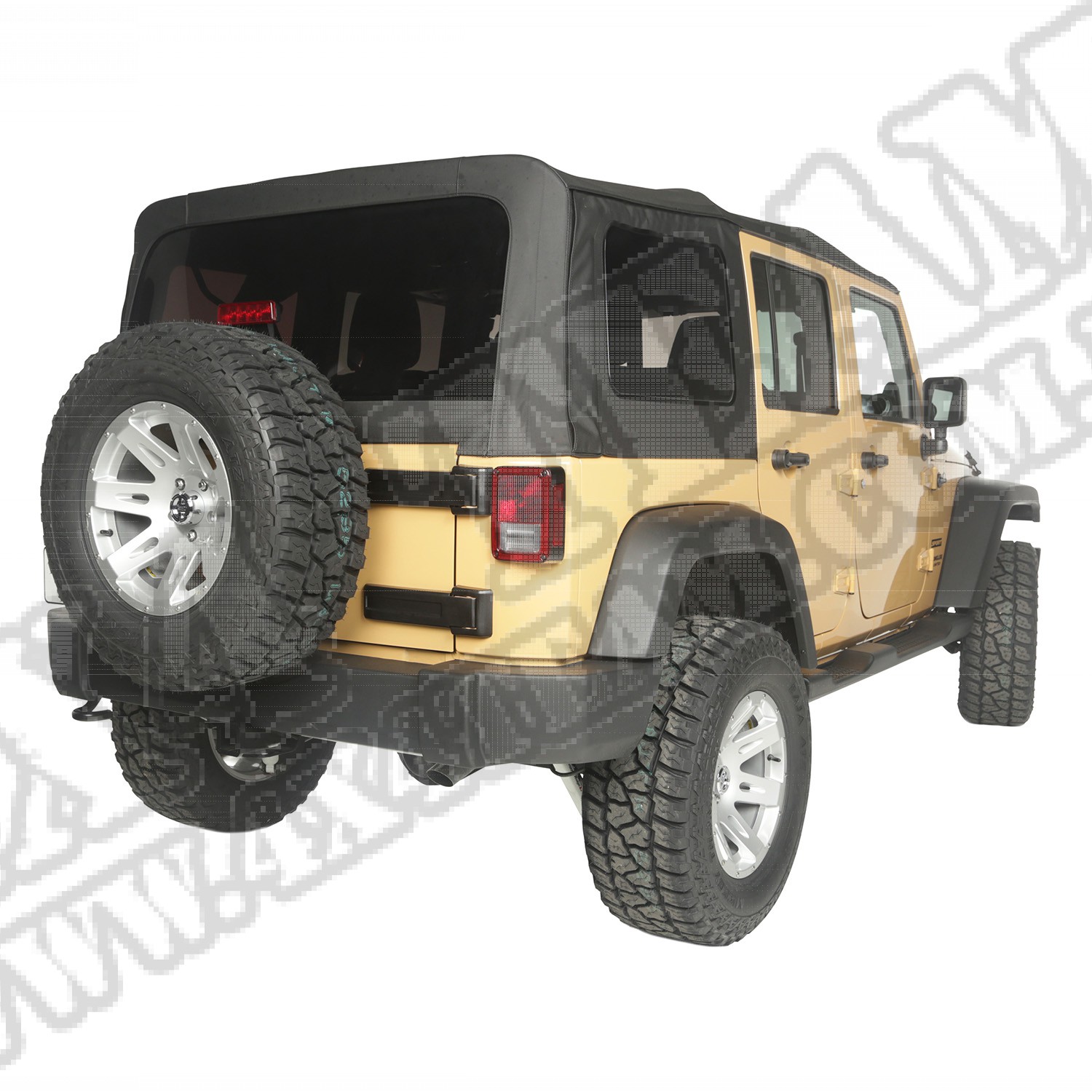 Plandeka winylowa, Black Diamond, 10-15 Jeep Wrangler 4-Drzwiowy
