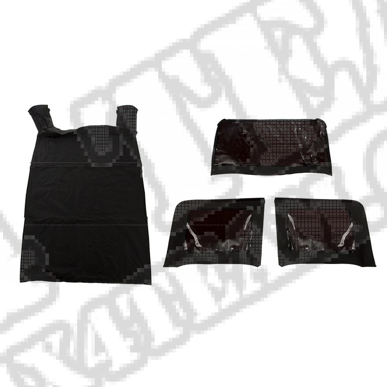 Plandeka do stelaża Montana Top, Black Diamond; 07-09 Jeep Wrangler JKU, 4-drzwiowy
