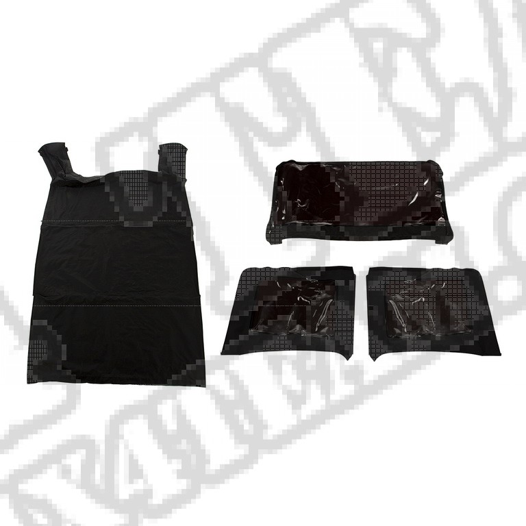 Plandeka do stelaża Montana Top, Black Diamond; 10-18 Jeep Wrangler JKU, 4-drzwiowy