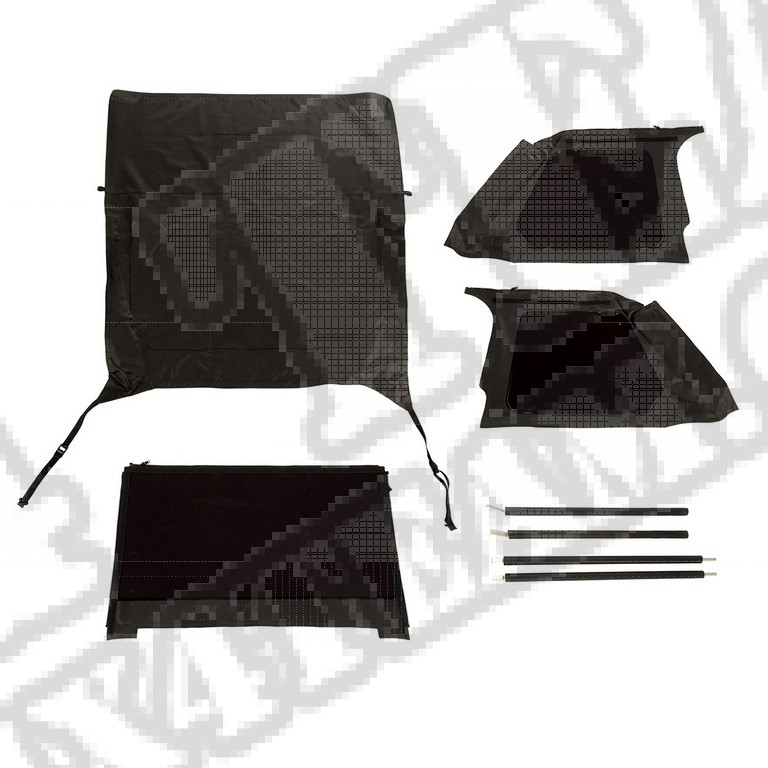 Plandeka bezstelażowa Montana Top, Black Diamond; 97-06 TJ