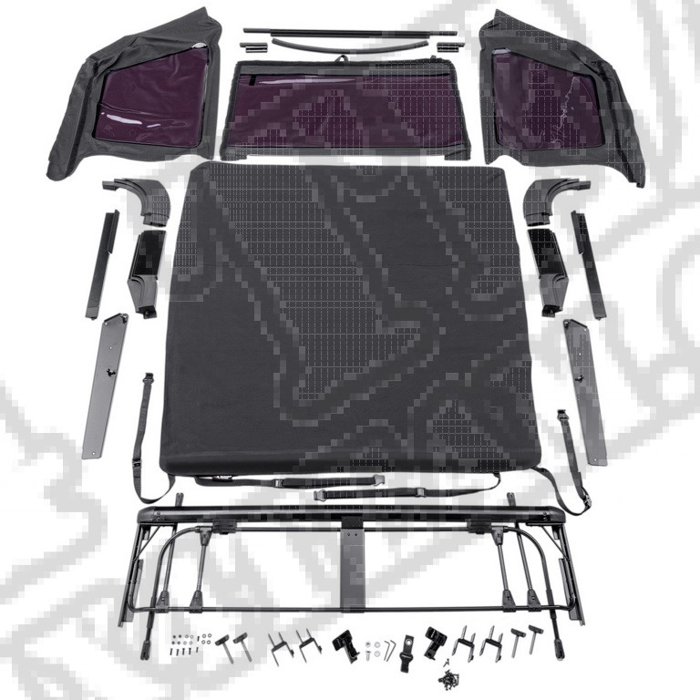 Plandeka Voyager Top, 1997-2006 Wrangler TJ, Black Diamond