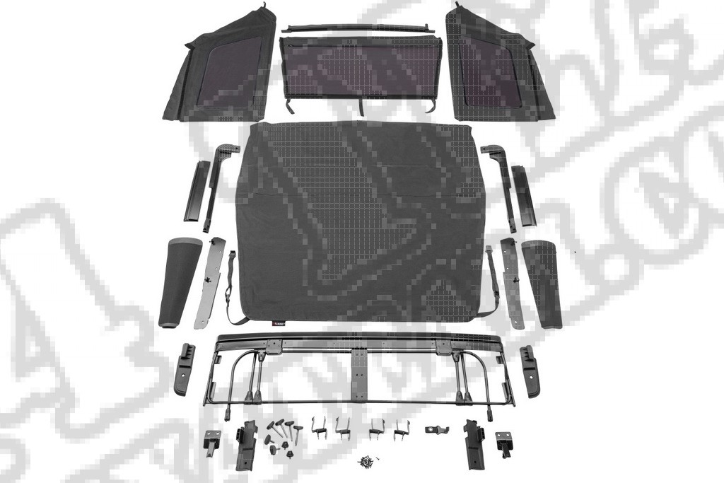 Plandeka Voyager Top JL 2-drzwiowy, Black Diamond