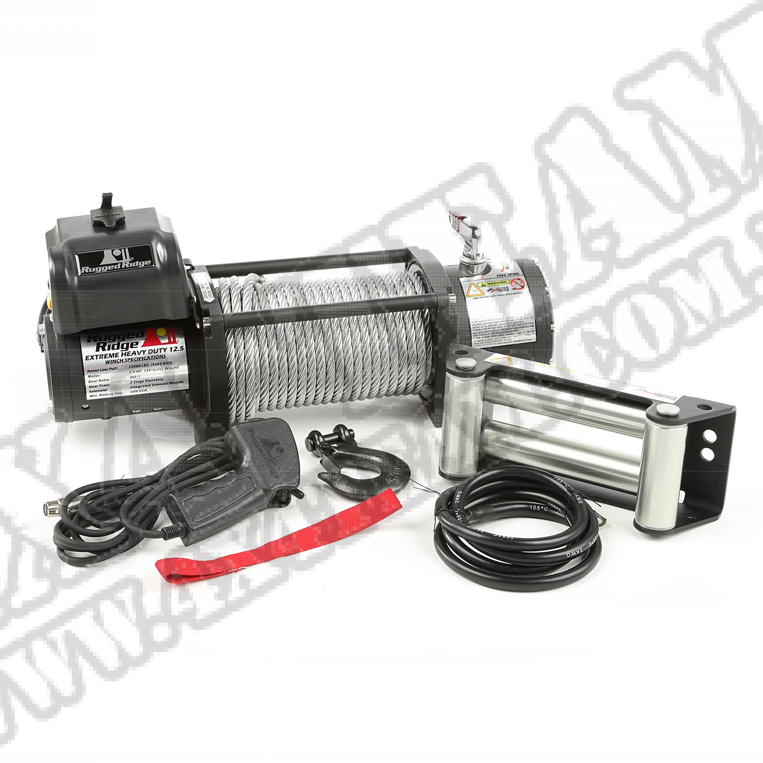 Wyciągarka Rugged Ridge Spartacus HD 12,500lbs z liną stalową