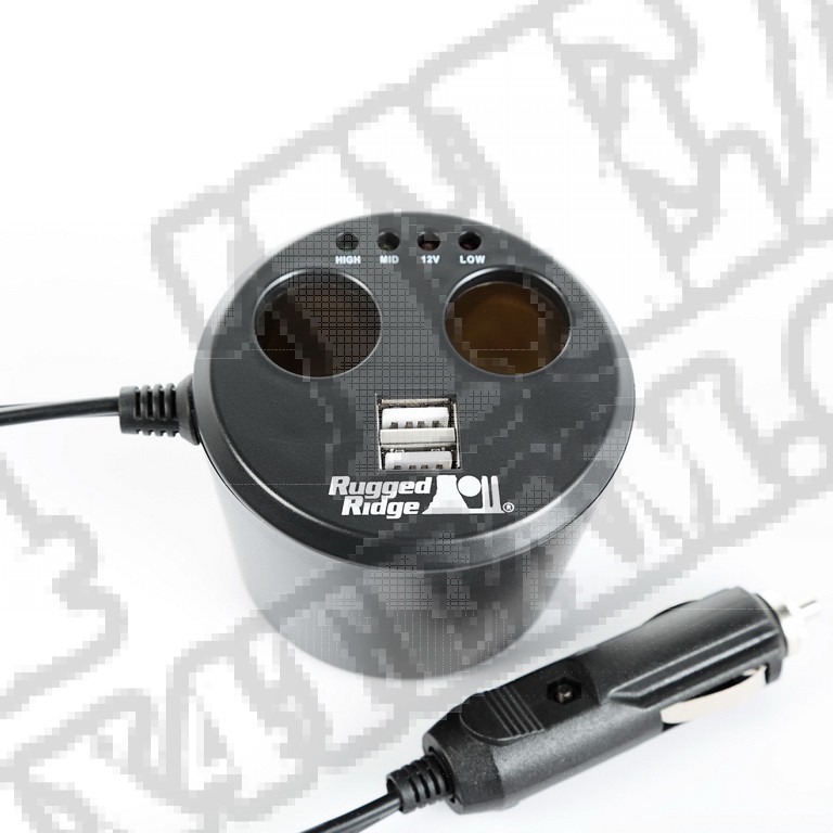 Power Cup, Porty 2 x USB + 2 x Akcesoria, Uniwesalny