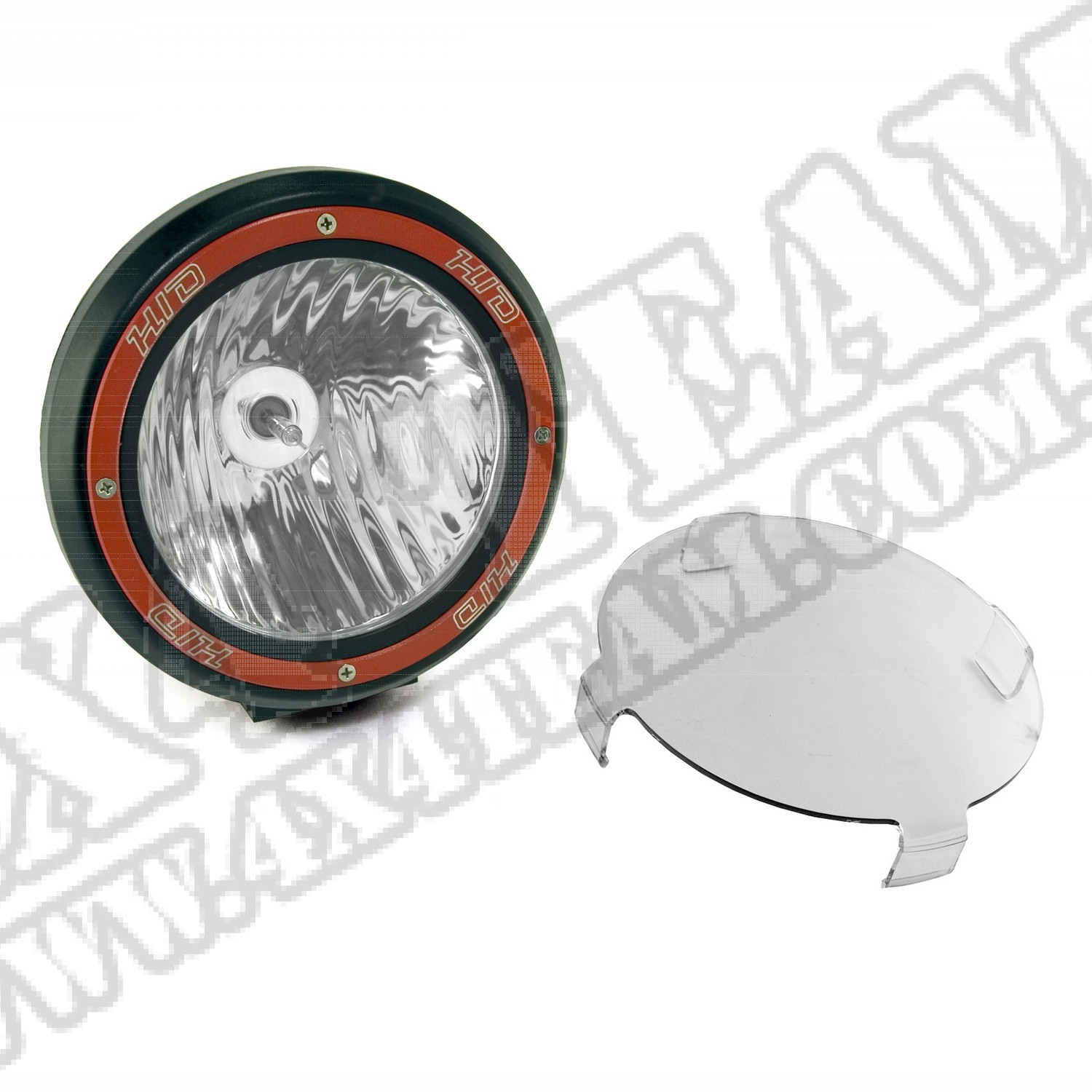 Reflektor ksenonowy okrągły Off-Road 7" czarna obudowa