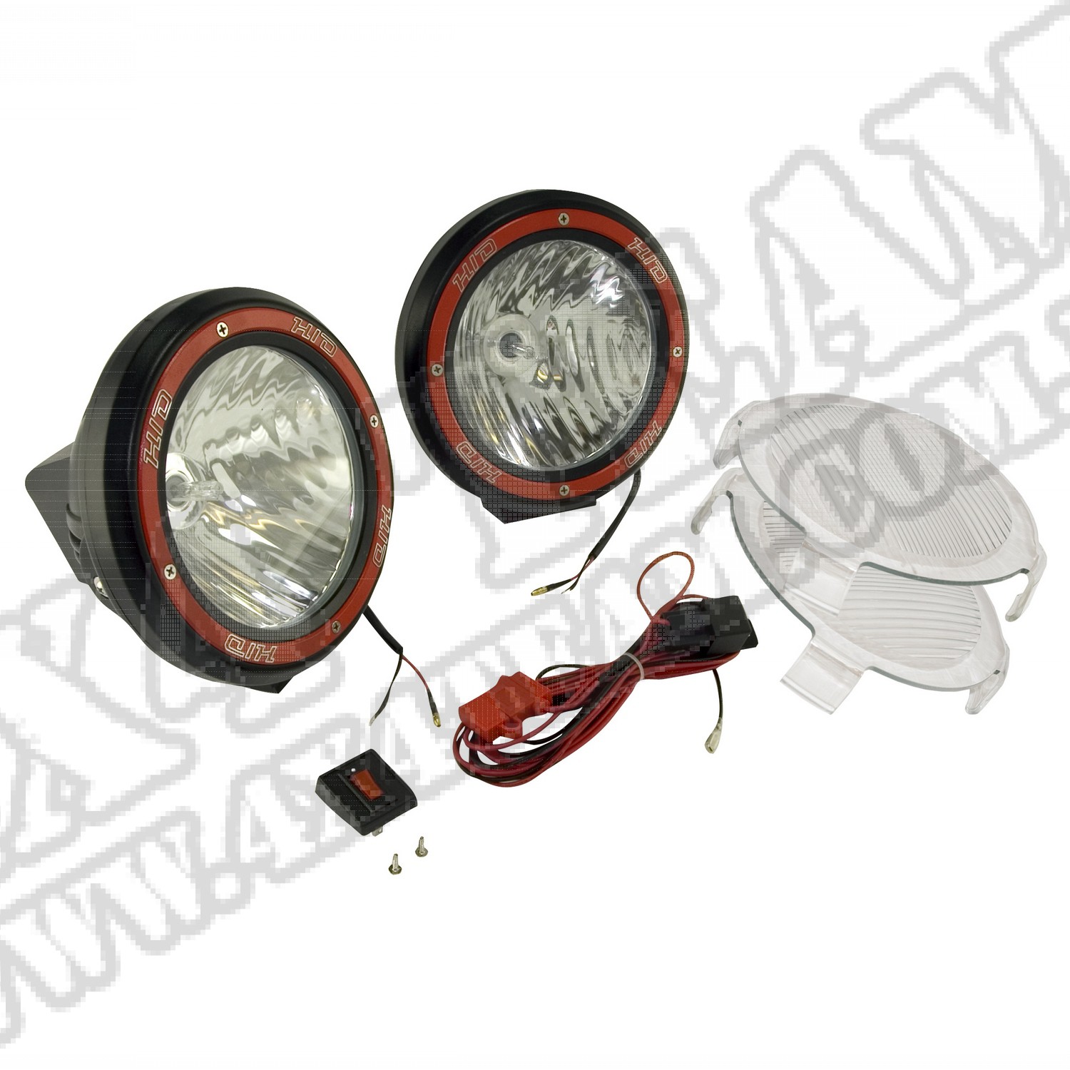 Zestaw reflektorów ksenonowych Off-Road 5" czarna obudowa