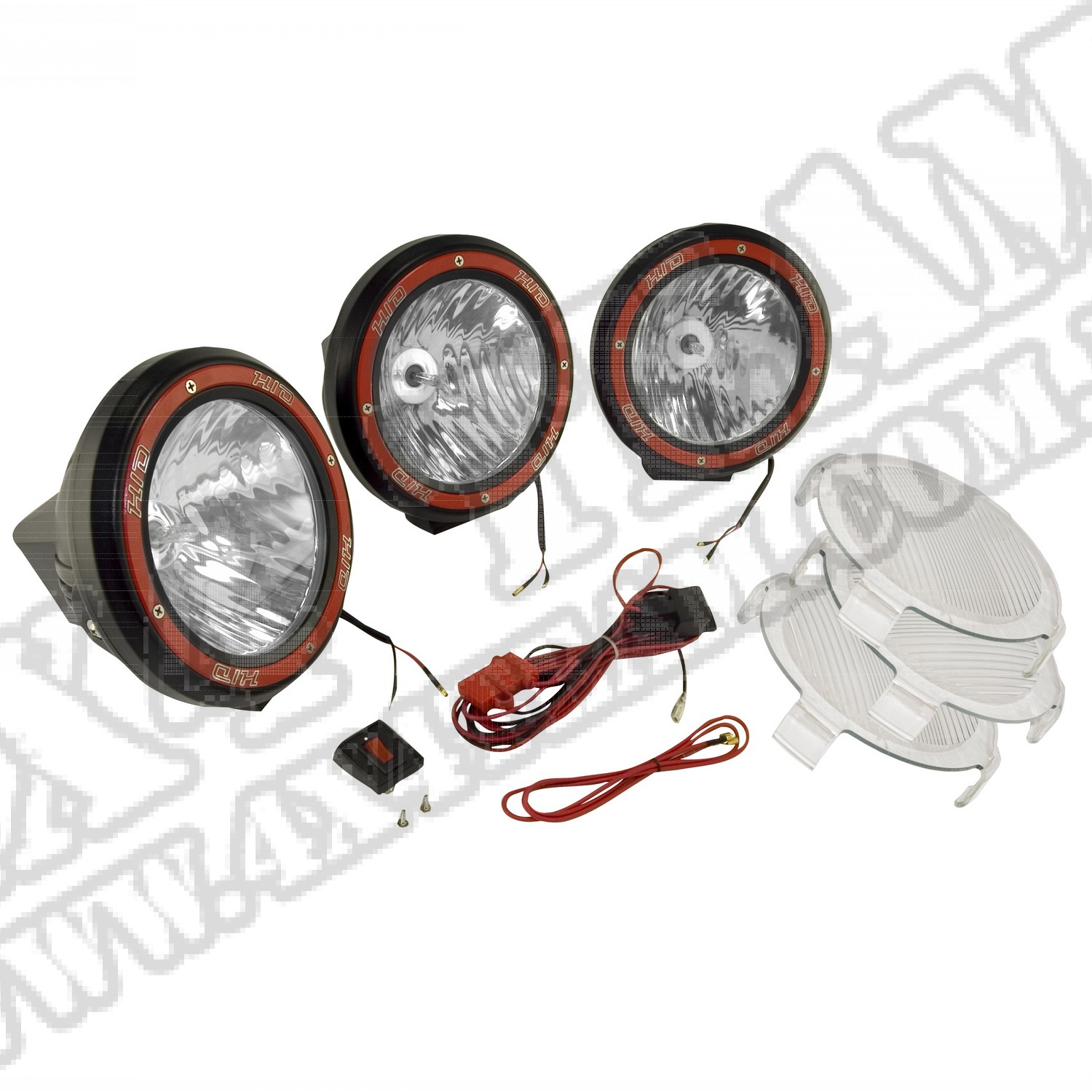 Zestaw reflektorów ksenonowych Off-Road 5" czarna obudowa