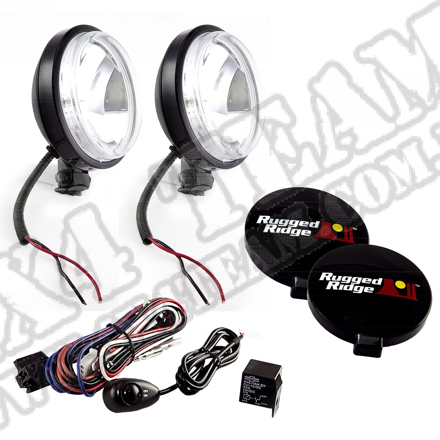 Zestaw halogenów Off-Roadtypu Slim 6" czarny
