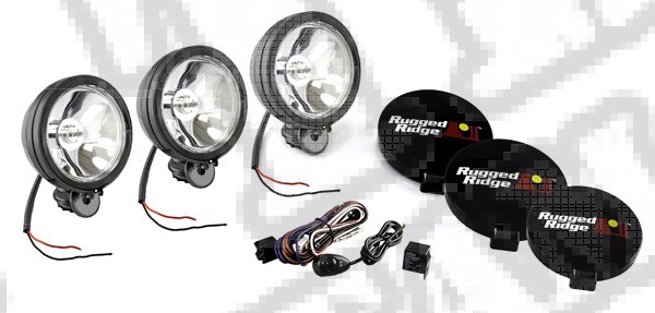 Zestaw halogenów Off-Road typu Slim 6" czarny