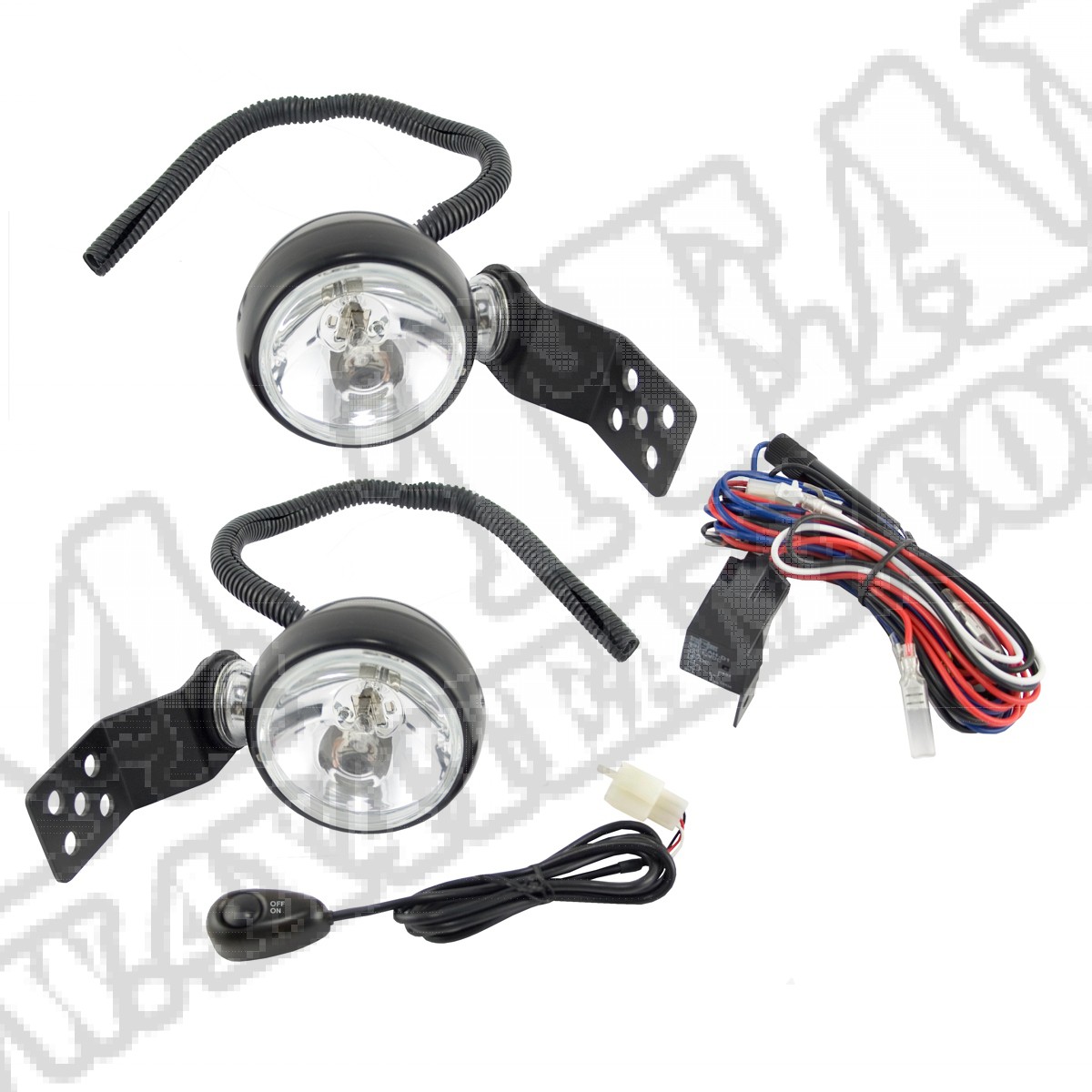 Zestaw halogenów Off-Road przeciwmgielnych H3 07-15 Jeep Wrangler JK