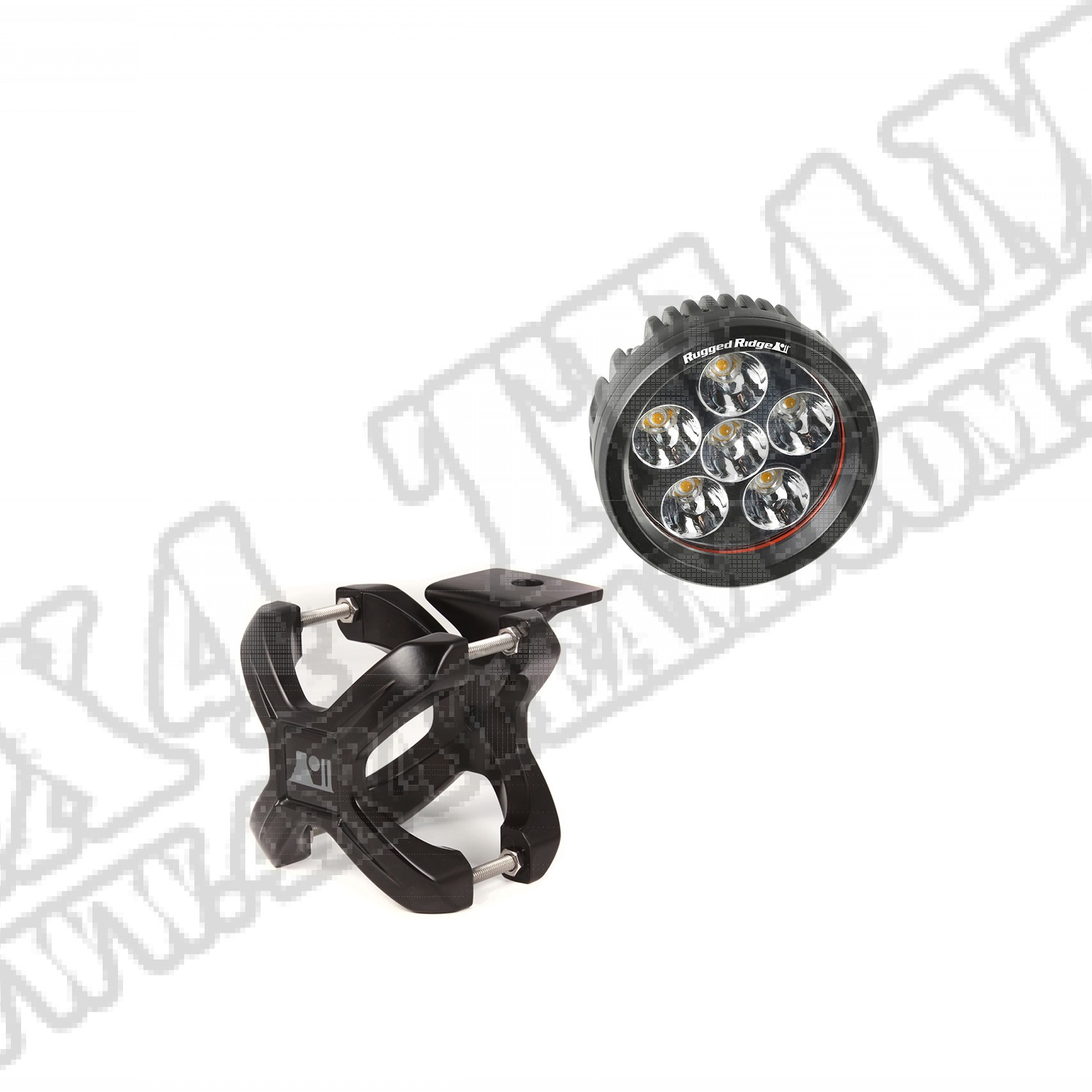 Zestaw uchwyt "X" i lampa LED, 1 szt, czarna