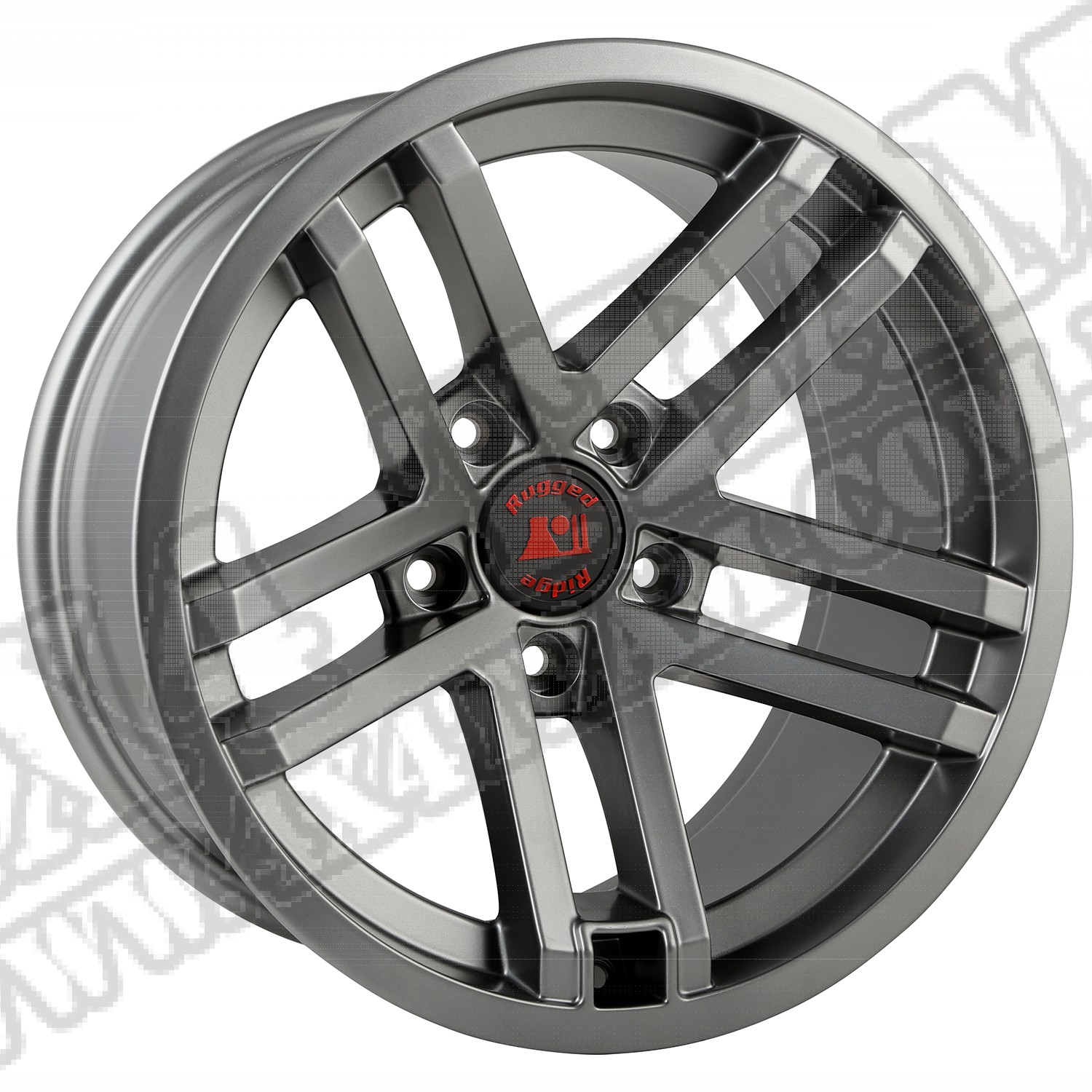 Felga Jesse Spade, 17X9, Satin Gun Metal, Jeep Wrangler  07-18