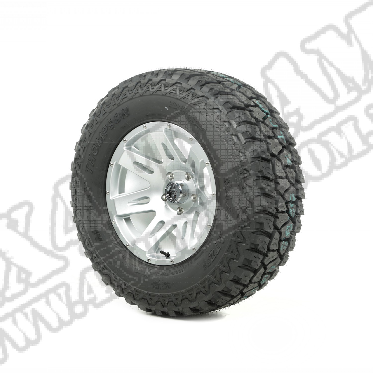 Zestaw felga z oponą 17" srebrne 305/65R17 ATZ 