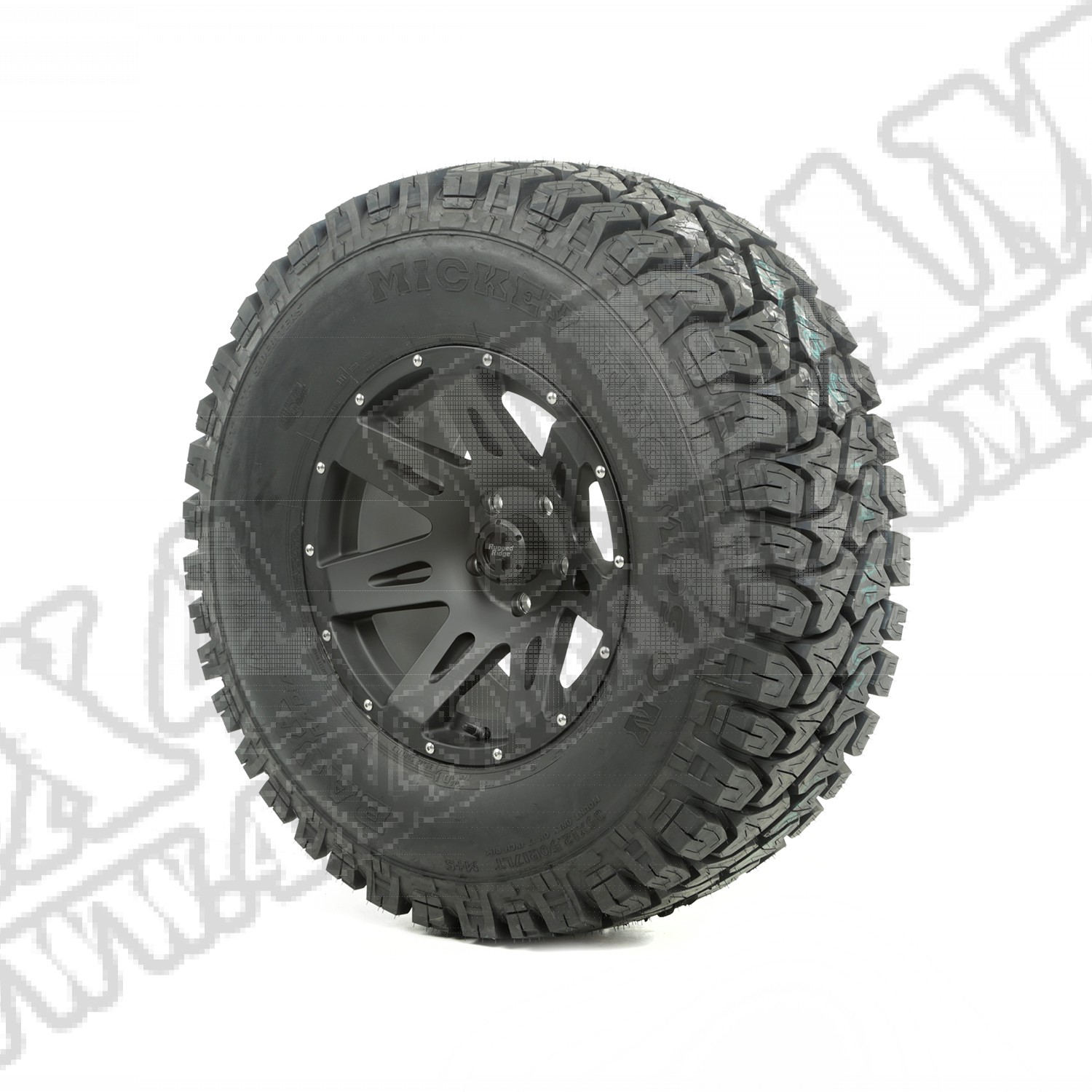 Zestaw felga z oponą 17" black satin 35X12.50X17 ATZ 