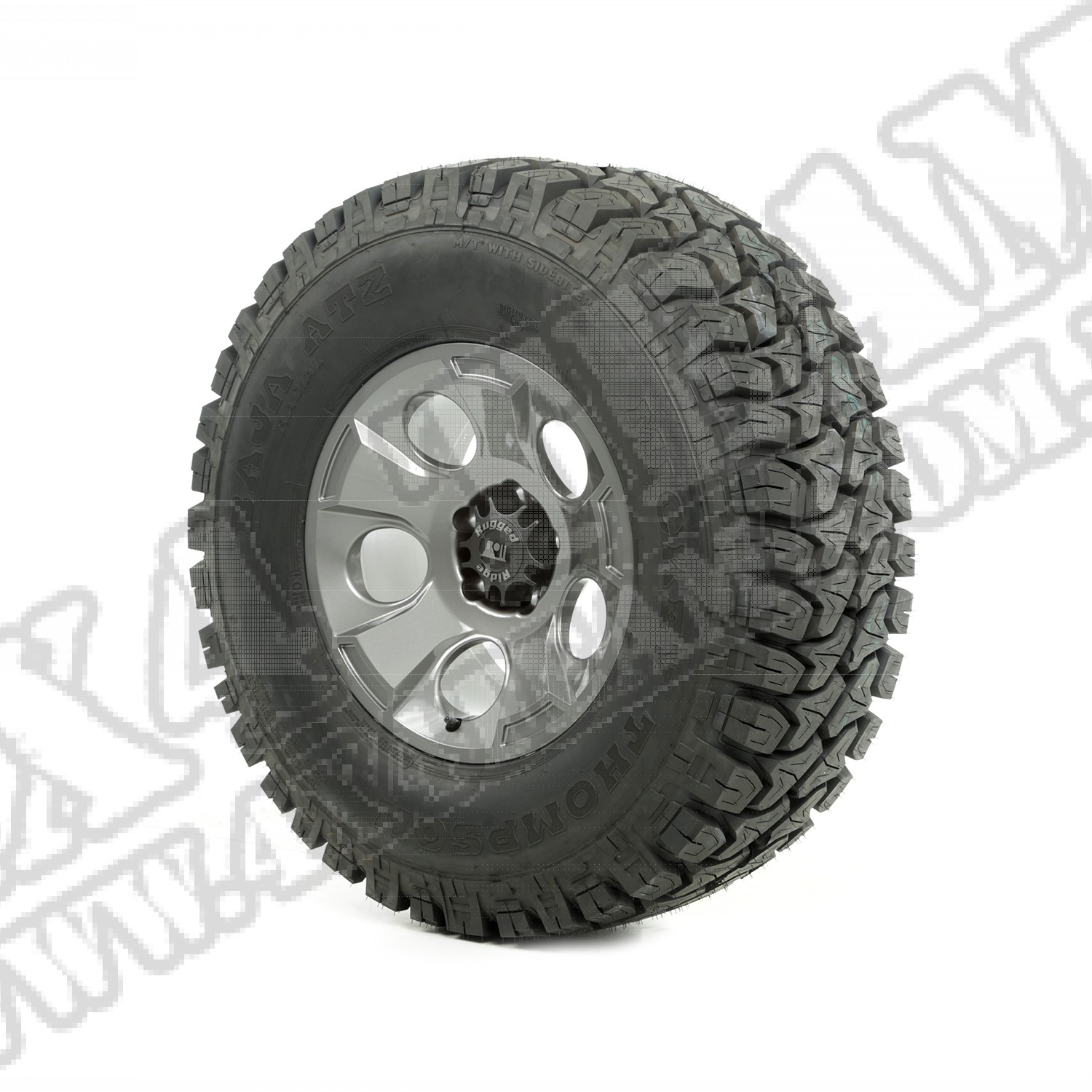 Zestaw felga Drakon z oponą 17" gun metal 35X12.50X17 ATZ 