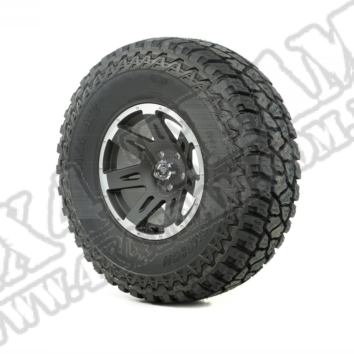 Zestaw felga z oponą 17" black satin 37X12.50X17 ATZ 