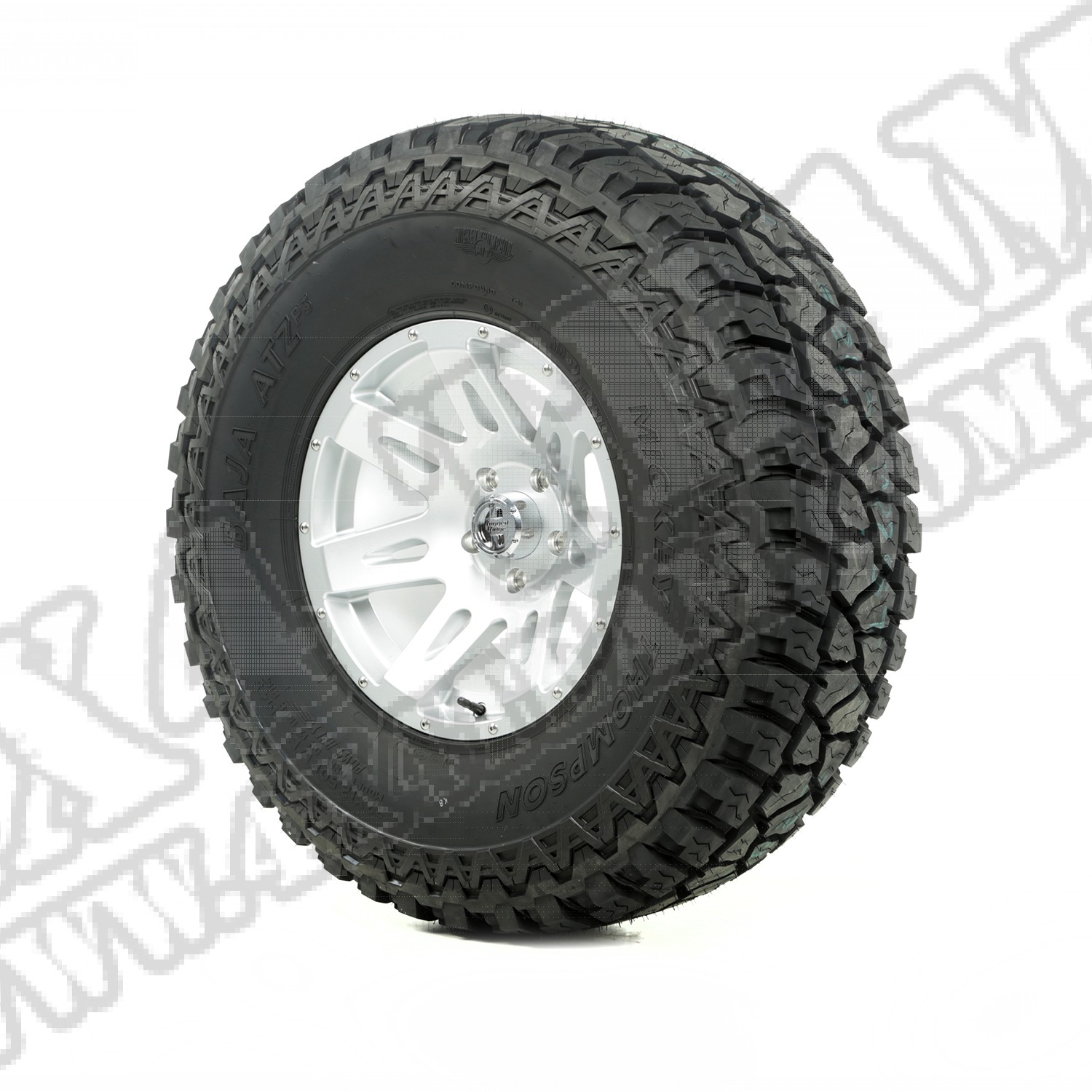 Zestaw felga z oponą 17" srebrne 37X12.50X17 ATZ 