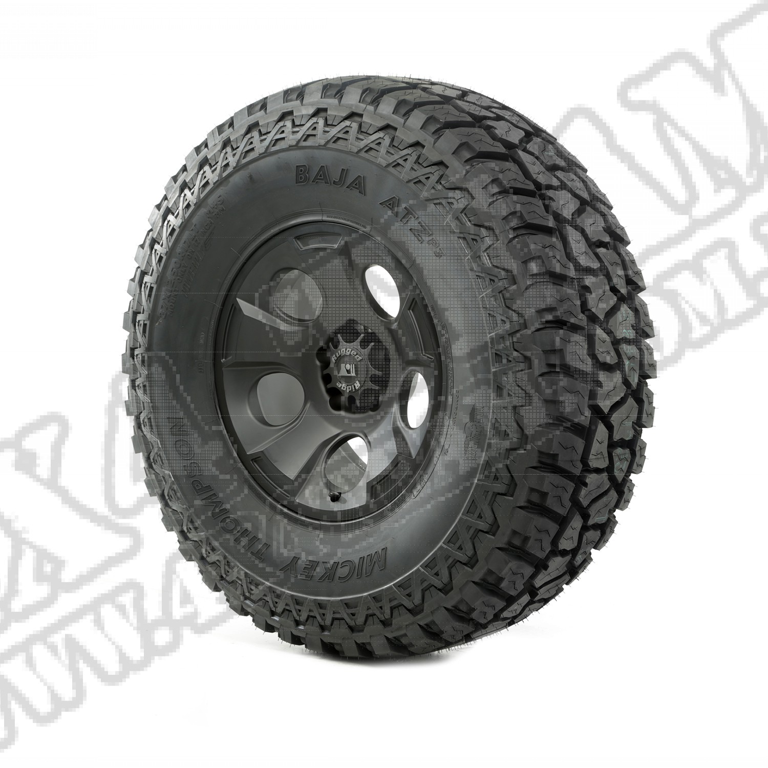 Zestaw felga Drakon z oponą 17" black satin 37X12.50X17