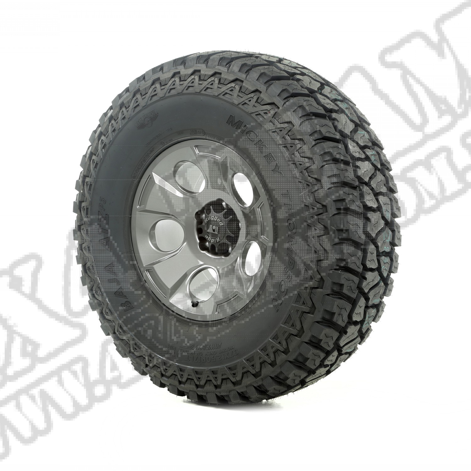 Zestaw felga Drakon z oponą 17" gun metal 37X12.50X17 ATZ P3