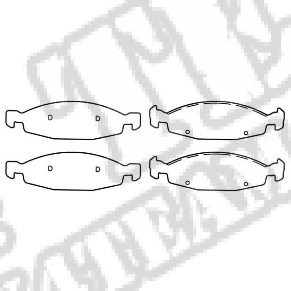 Klocki hamulcowe przednie 99-02 Jeep Grand Cherokee WJ