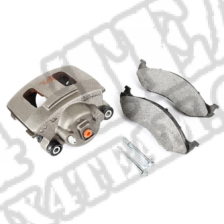 Zacisk hamulcowy, Prawy, Front, kompletny z klockami ham.; 90-06 Jeep SJ/XJ/MJ/ZJ/YJ/TJ/LJ